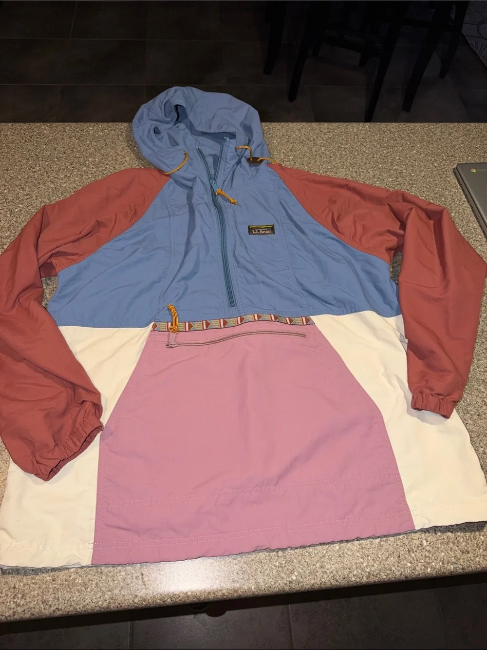 L.L.Bean colorblock Anorak Jacket - Picture 1 of 4